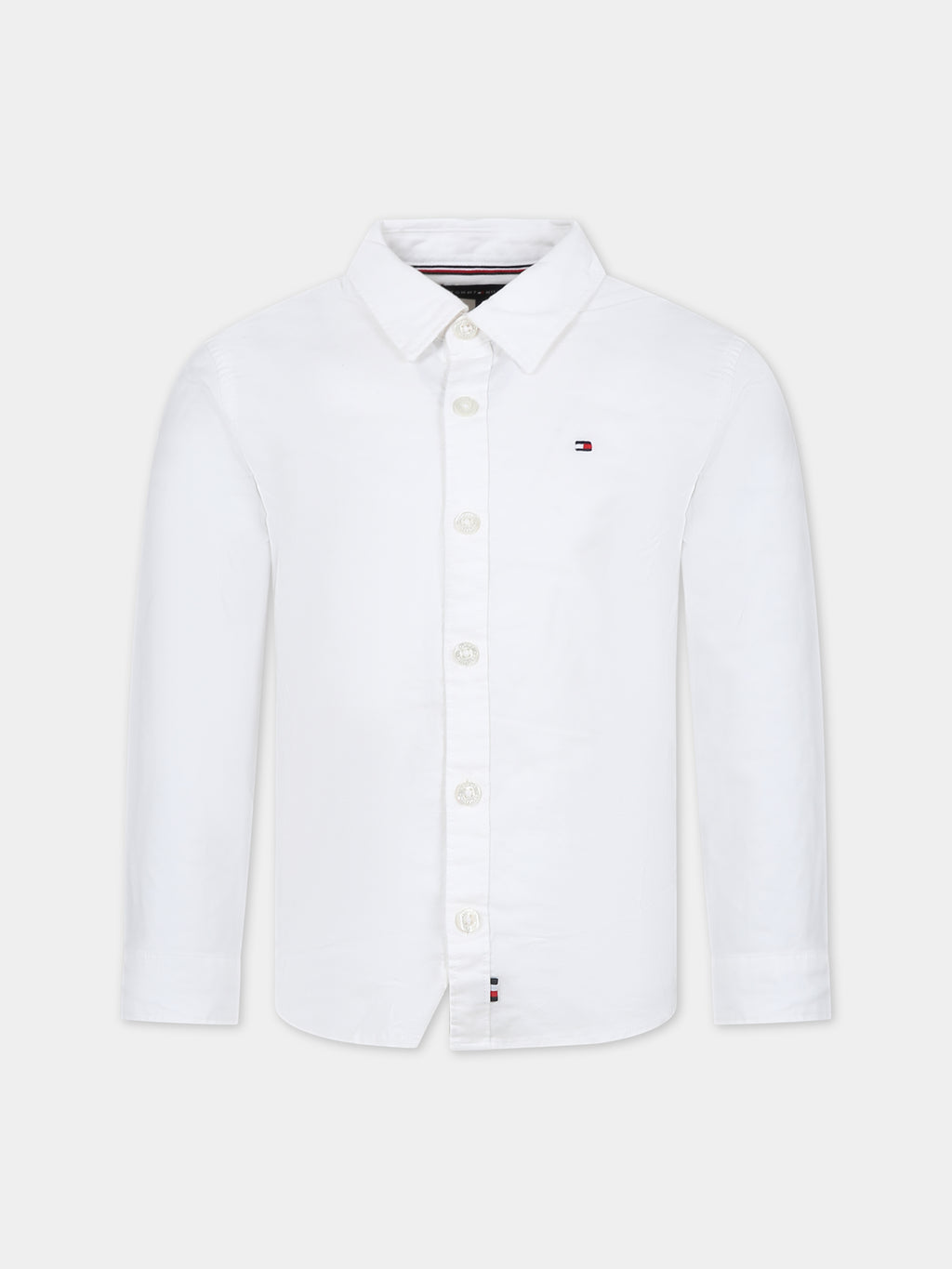 White shirt for boy with logo